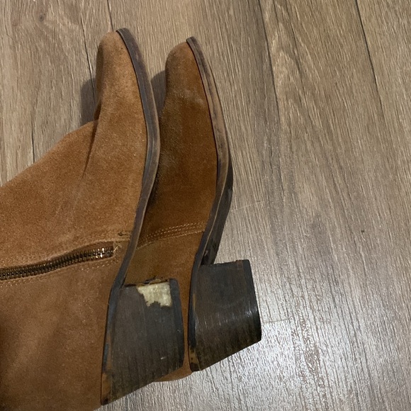 Genuine Suede Aldo Brown Zip Up Ankle Boot size 6.5 - Picture 3 of 6